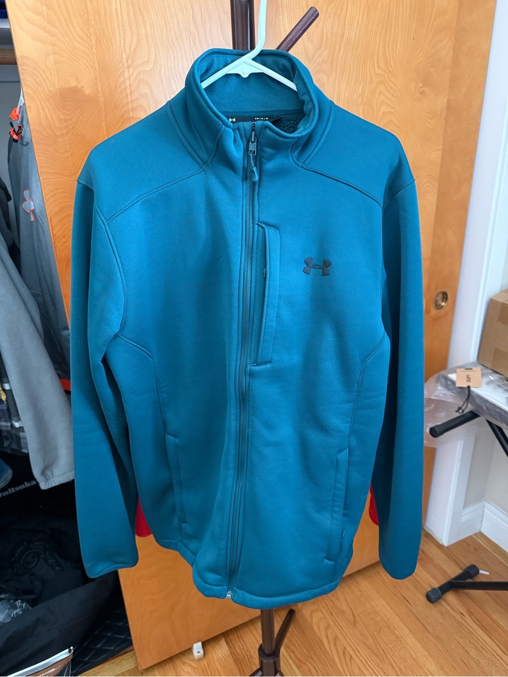 Under Armour Men's Teal Full-Zip Performance Jacket